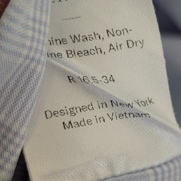 Proper Cloth Performance Blue Plaid Dress Shirt - Picture 5 of 5